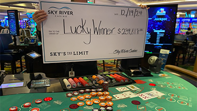 A Royal Flush for the Holidays: Lucky Guest Wins $239K Progressive Ultimate Texas Hold'Em Jackpot